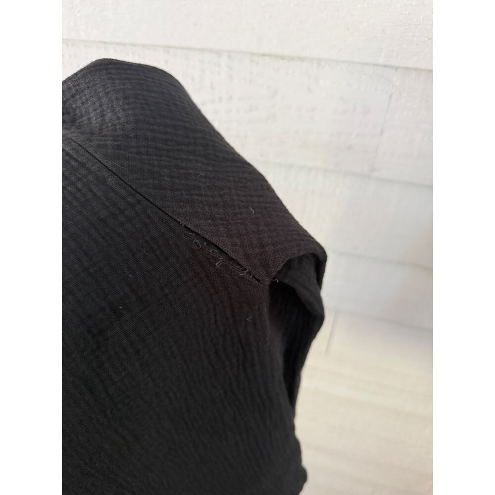 Black Crane Double Canvas Cotton Top XS - Picture 6 of 7